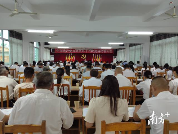 8月18日，青塘镇在全市率先召开党员代表大会选举新一届党委班子。通讯员供图