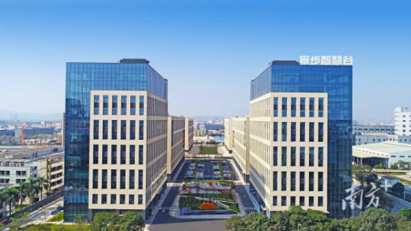 寮步多项科创排名居全市前列。图为寮步智慧谷项目。