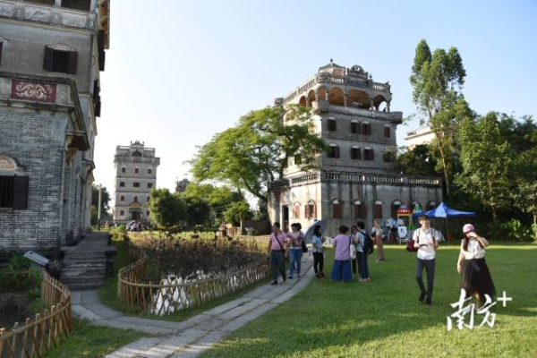 开平塘口镇的自力村建设美丽乡村，带旺乡村旅游。 南方日报记者 杨兴乐 摄